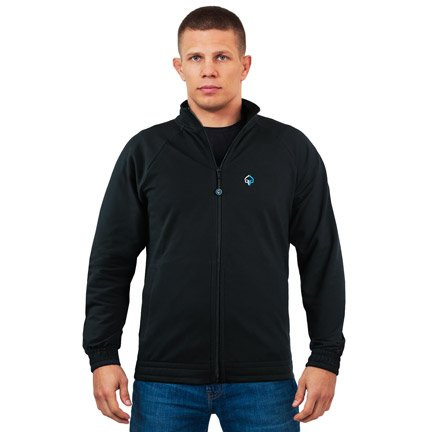 Zip-up sweatshirt Minimal (Black)