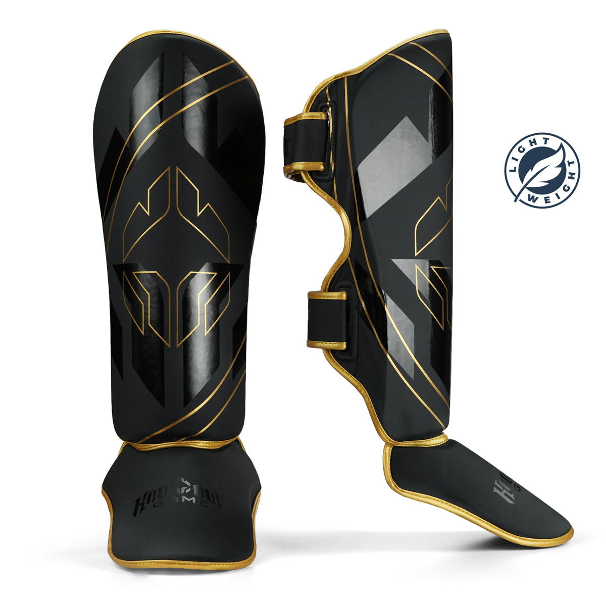 Light Shin Guards Logo 3.0 Gold